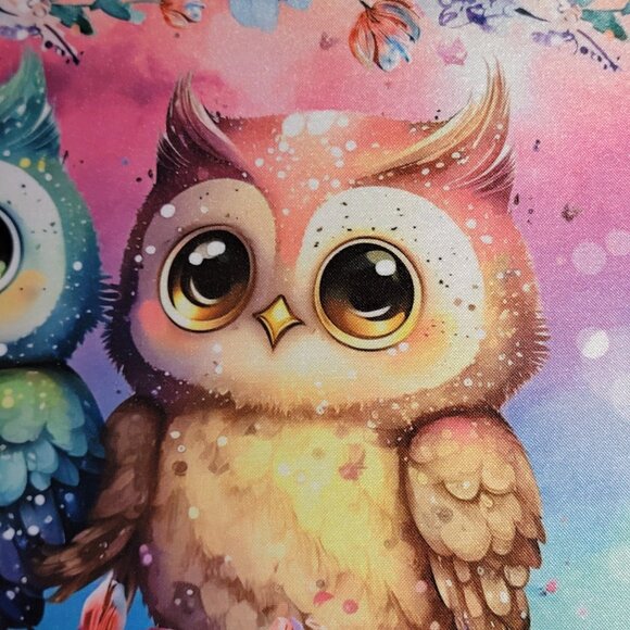 Owl Floral Computer Non Slip Custom Mouse Pad - Picture 3 of 9